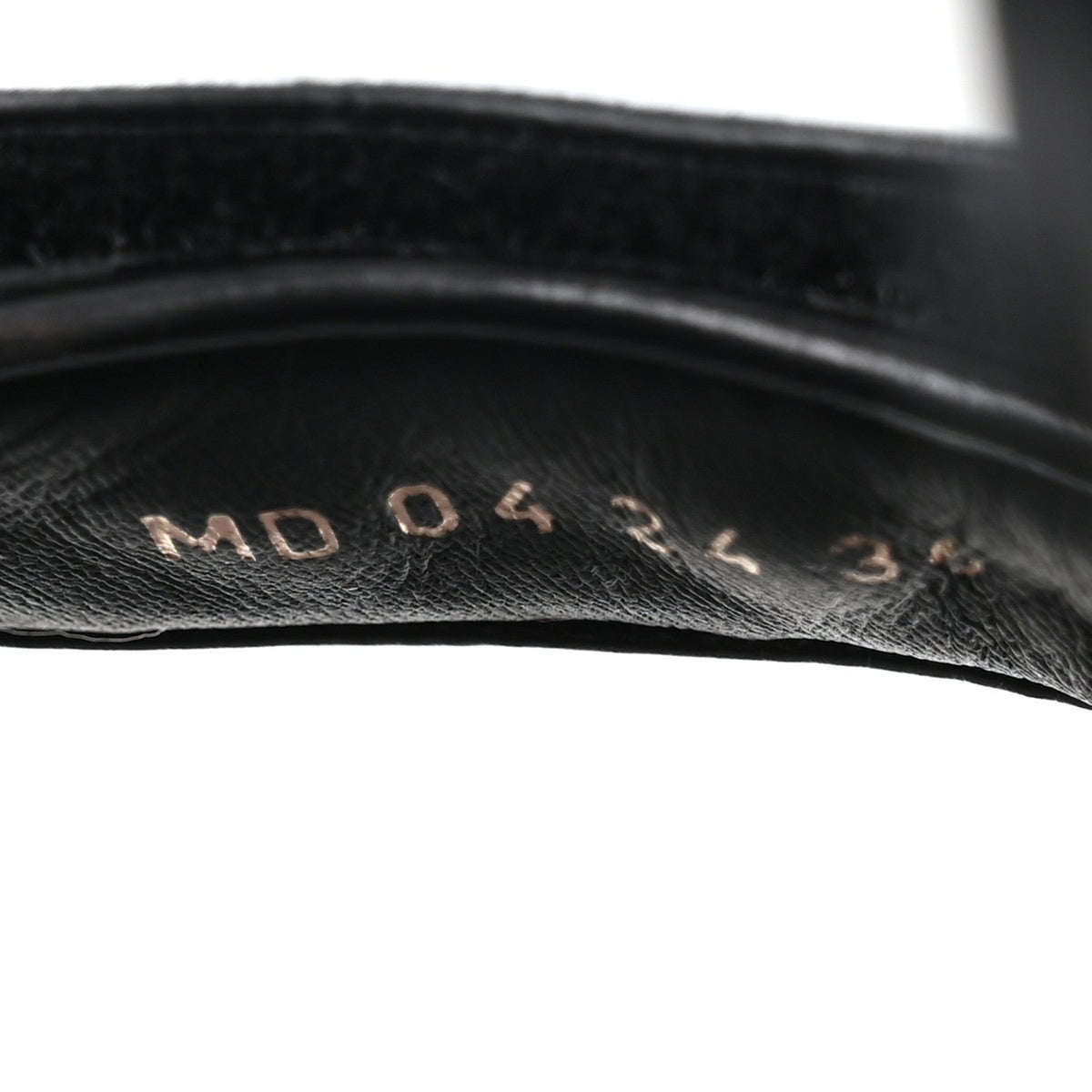 Calfskin Cannage Dioract 10mm Sandals 36 Black