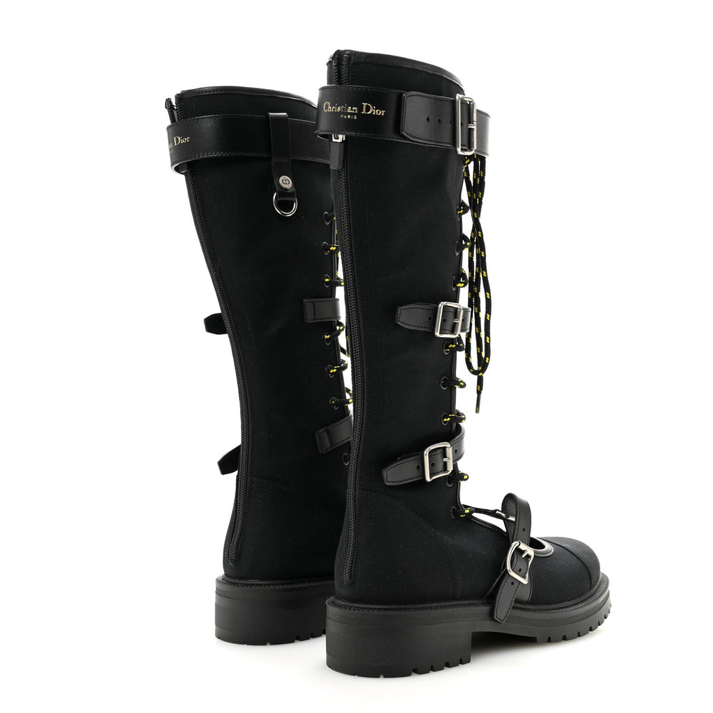 Technical Fabric Dioranger Lace Up High Boots 39.5 Black