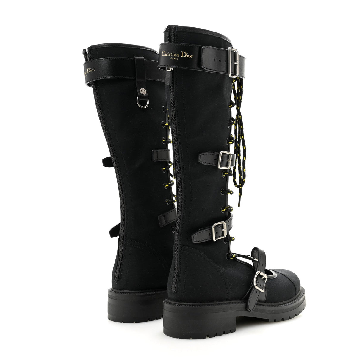 Technical Fabric Dioranger Lace Up High Boots 39.5 Black