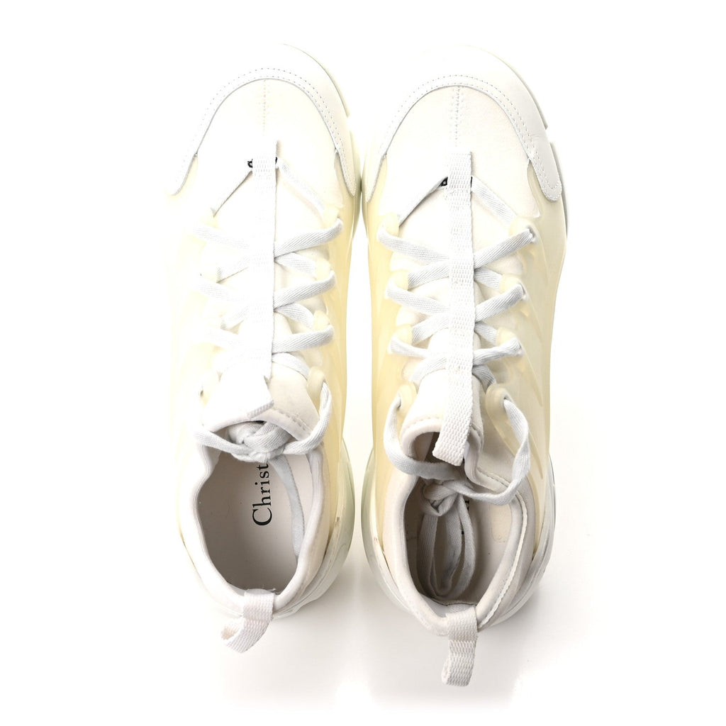 Technical Fabric Rubber Womens D-Connect Sneakers 37 White