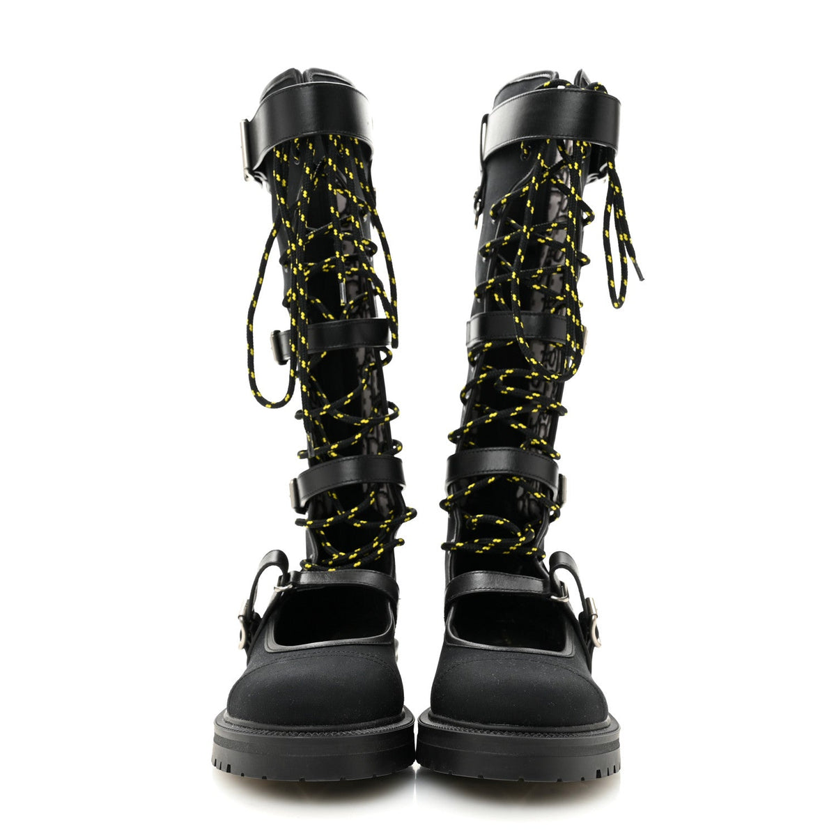 Technical Fabric Dioranger Lace Up High Boots 39.5 Black