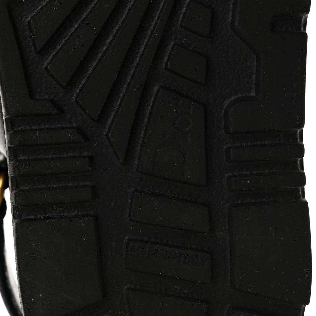 Lambskin Dioract 10mm Sandals 36.5 Black
