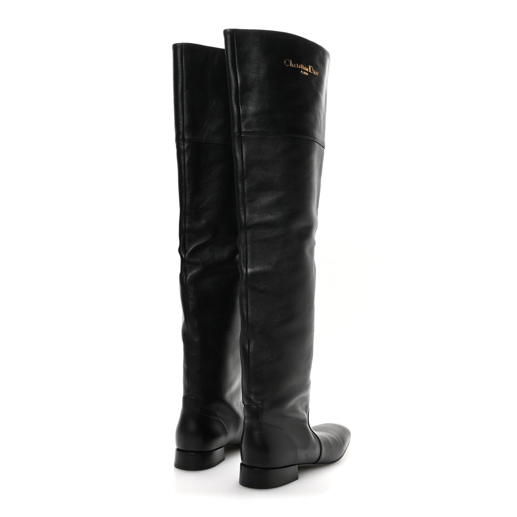 Calfskin D-Town Boots 37.5 Black